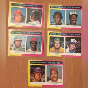 Vintage Topps 1975 Baseball Cards
